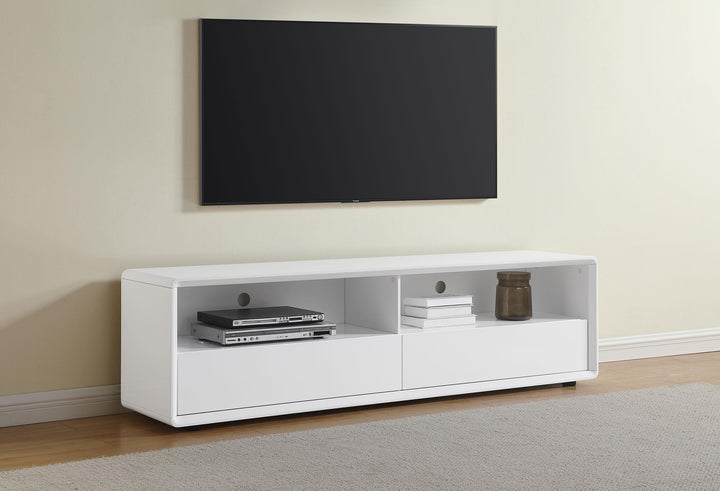 Coaster Furniture 710750 Ellice 71-inch TV Stand Media Console White
