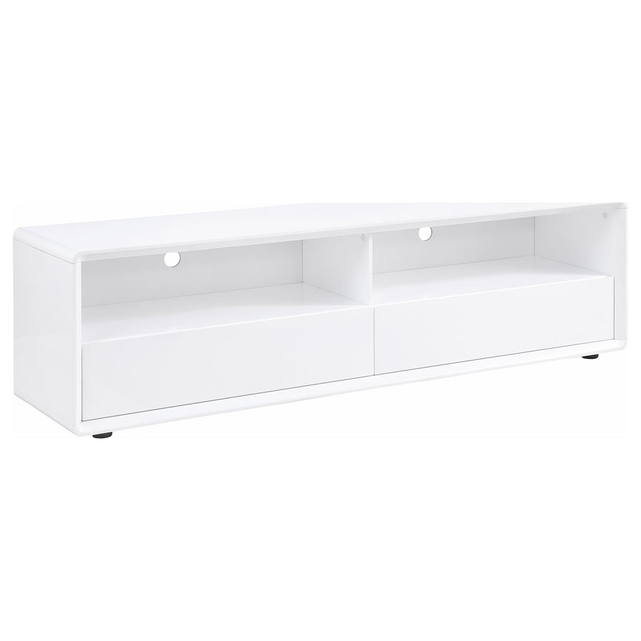 Coaster Furniture 710750 Ellice 71-inch TV Stand Media Console White