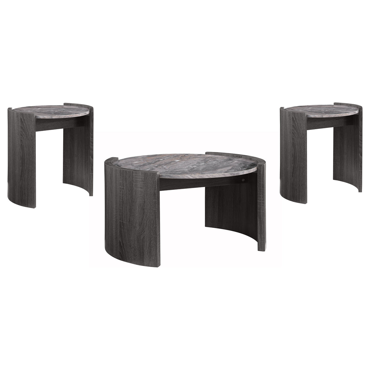 Gladstone - 3 Piece Coffee And End Table Set - Distressed Gray