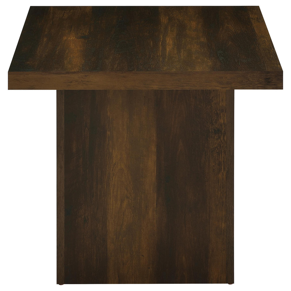 Devar - 3 Piece Square Coffee And End Table Set - Dark Pine