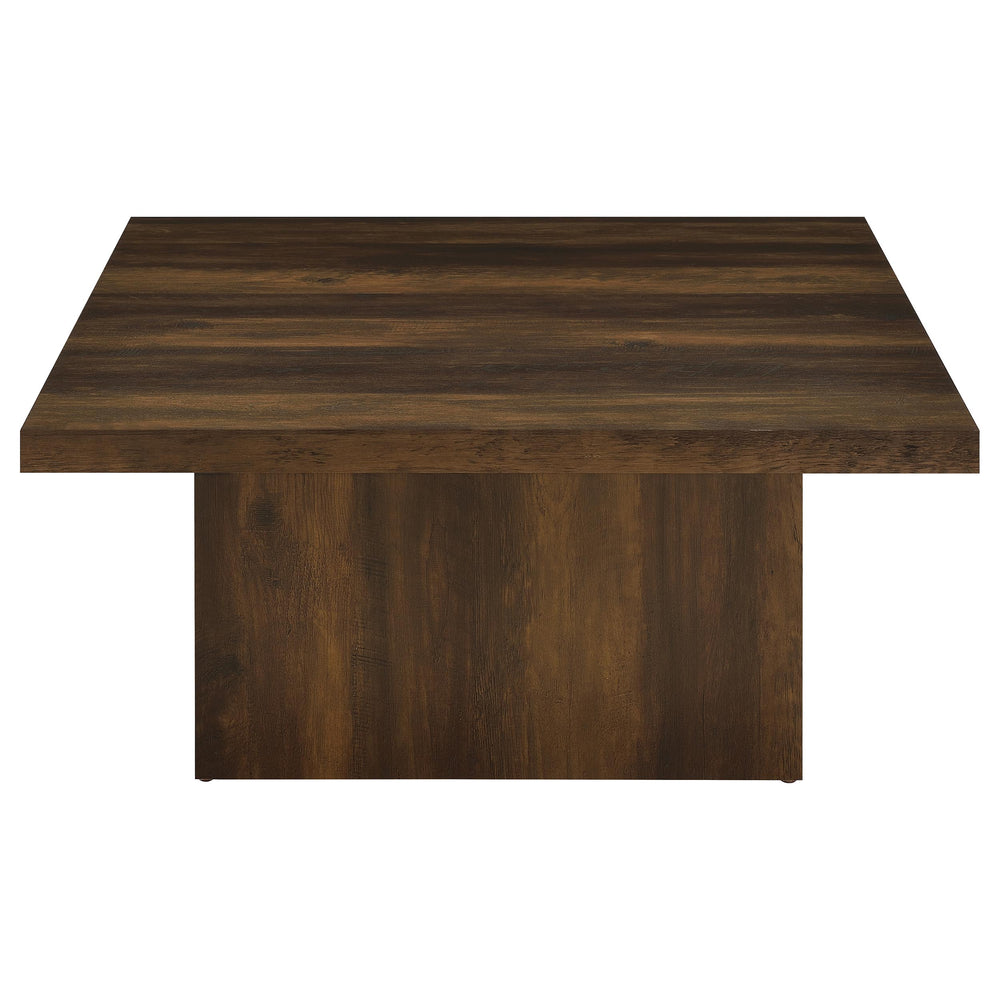 Devar - 3 Piece Square Coffee And End Table Set - Dark Pine