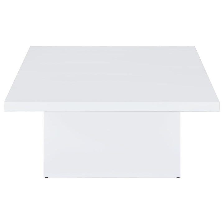 Devar - 2 Piece Square Coffee End Table Set - White High Gloss