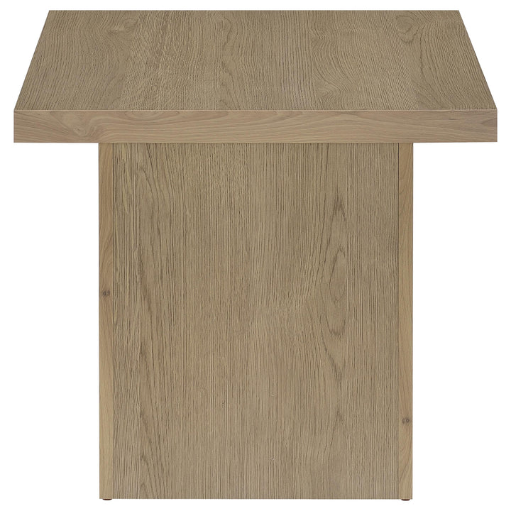 Devar - 2 Piece Square Cocktail Coffee End Table Set - Latte