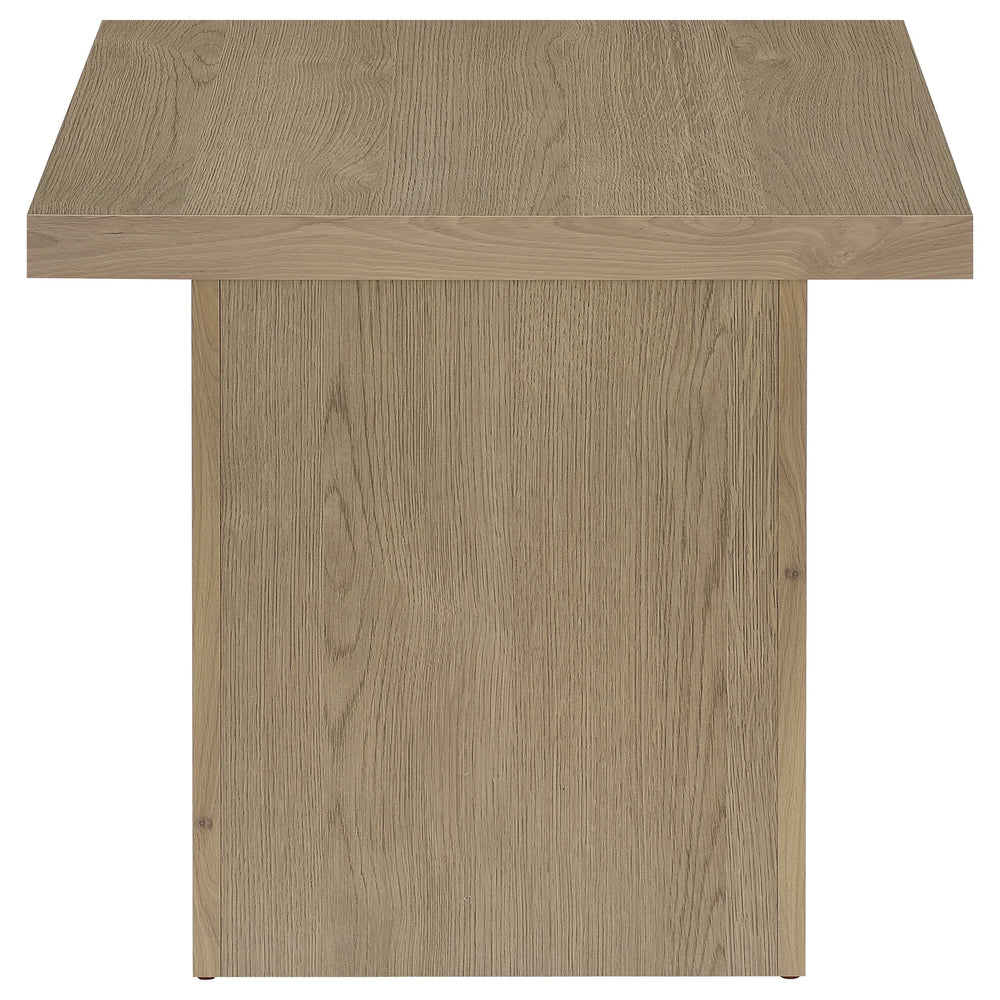 Devar - 2 Piece Square Cocktail Coffee End Table Set - Latte