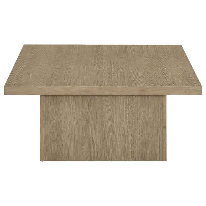 Devar - 2 Piece Square Cocktail Coffee End Table Set - Latte