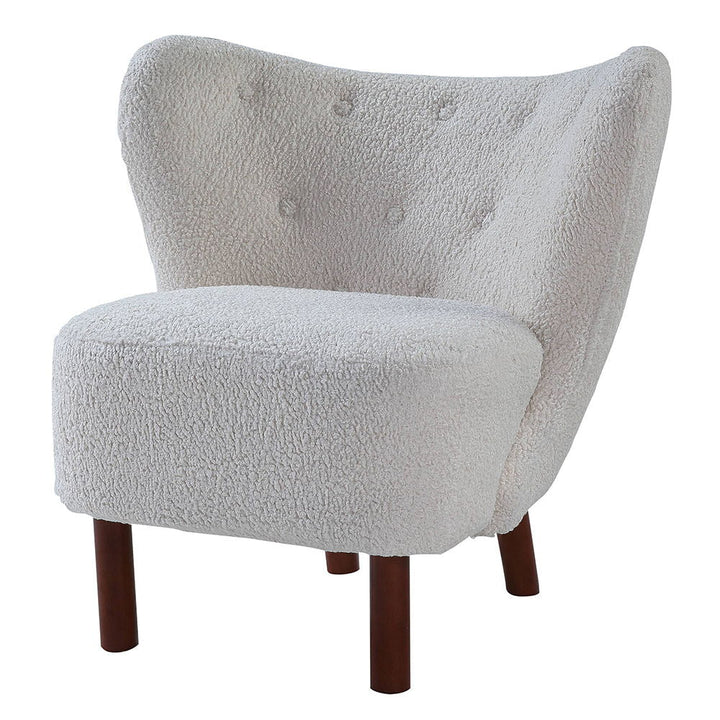 Zusud - Accent Chair - White Teddy Sherpa