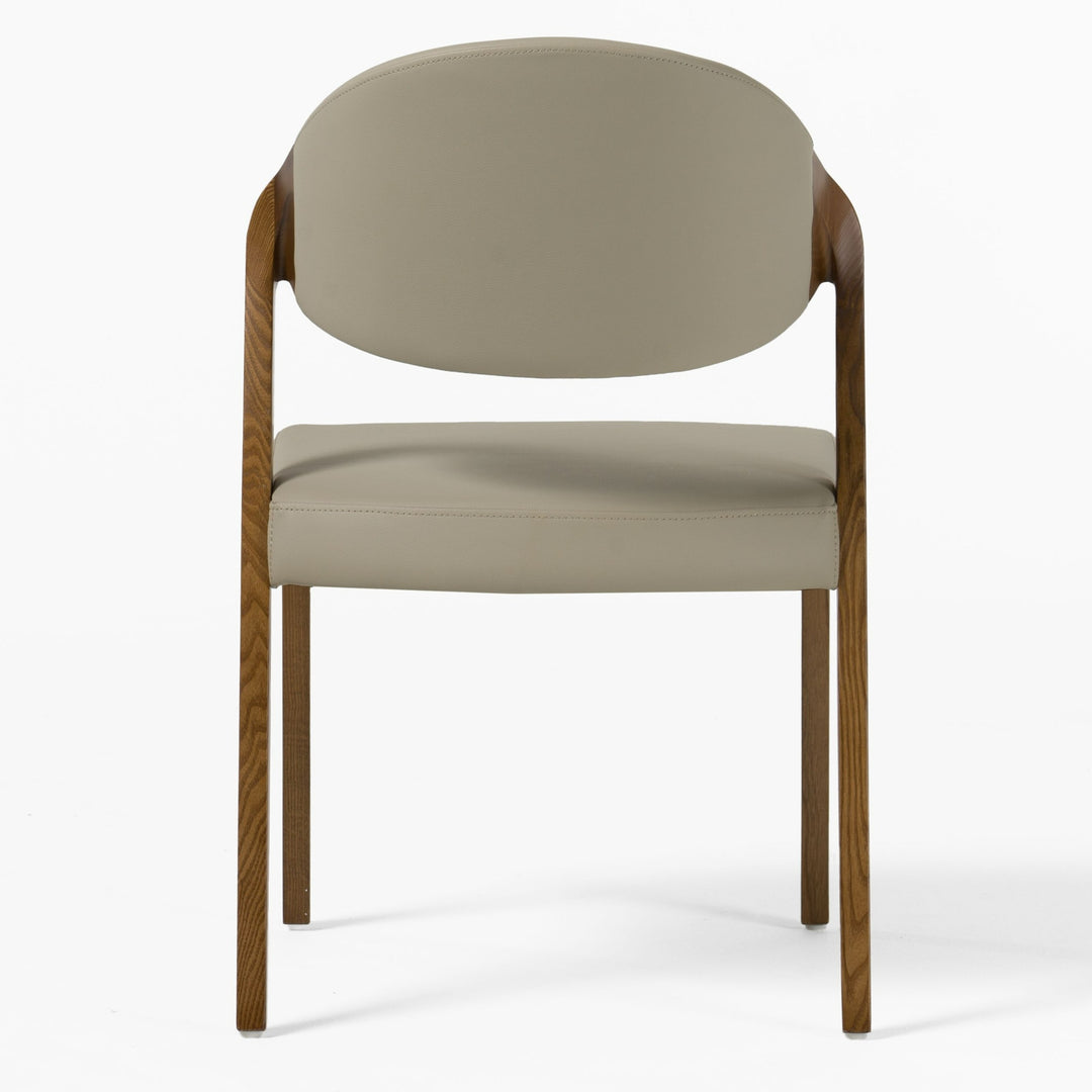 Arlo Mid-Century Beige & Walnut Dining Chair (Set of 2)