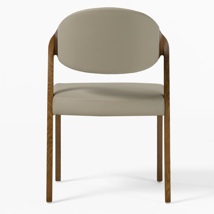 Arlo Mid-Century Beige & Walnut Dining Chair (Set of 2)