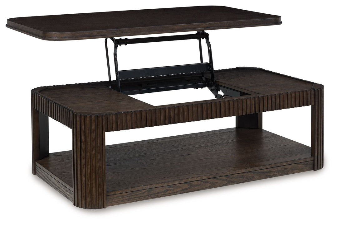 Carlibrie - Lift Top Cocktail Table - Warm Brown by Ashley Furniture product image