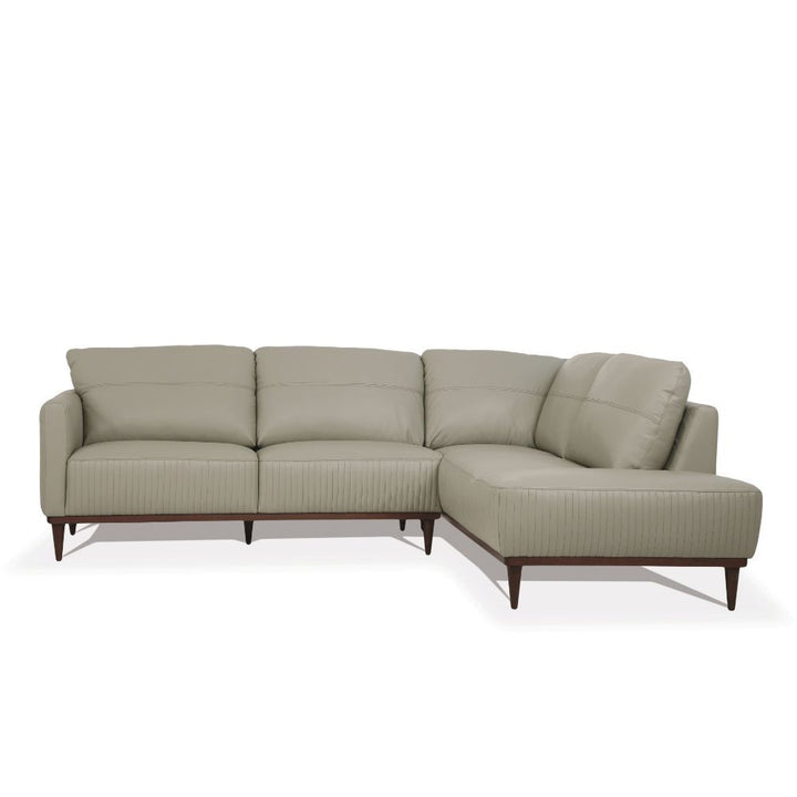 ACME Furniture Tampa Sectional Sofa Airy Green Leather