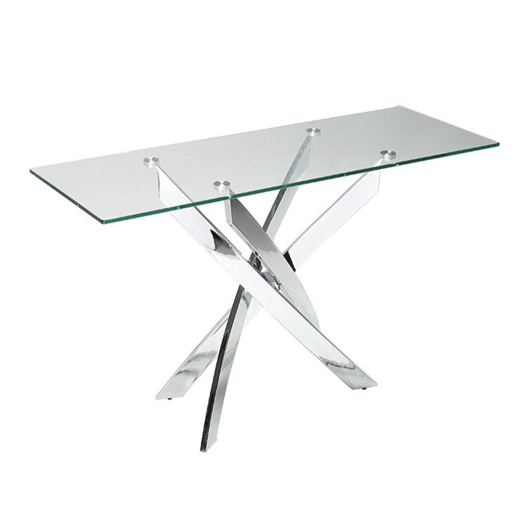 Pyrite Modern Glass Console Table