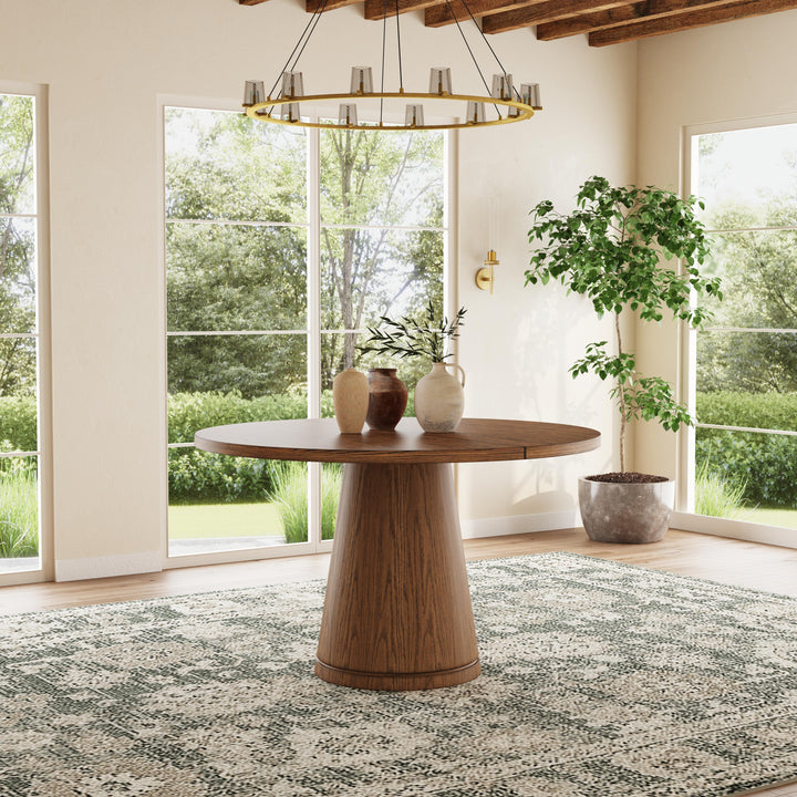 Lyra Round Dining Table Light Brown