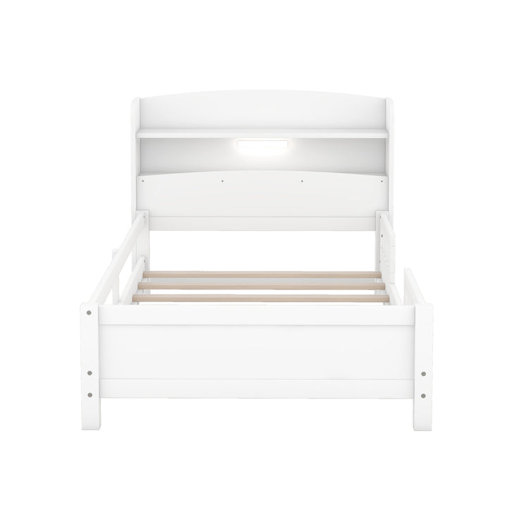 wood-twin-size-platform-bed-with-built-in-led-light-storage-headboard-and-guardrail-white