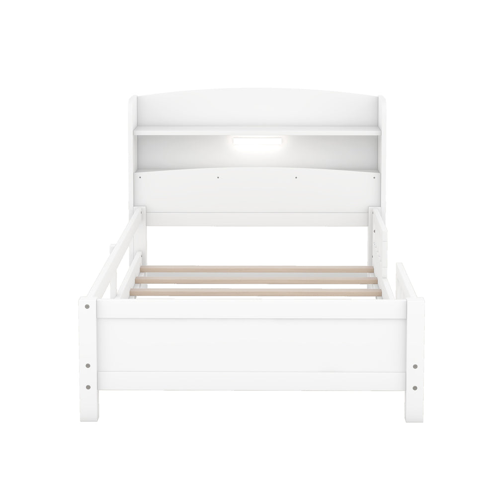 wood-twin-size-platform-bed-with-built-in-led-light-storage-headboard-and-guardrail-white