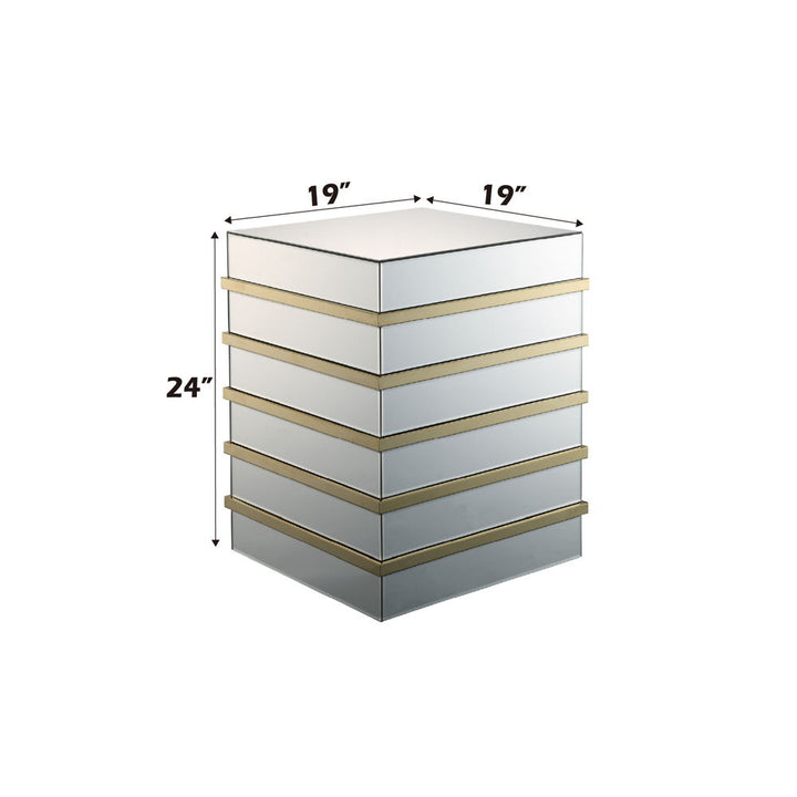 Dominic - End Table - Mirrored