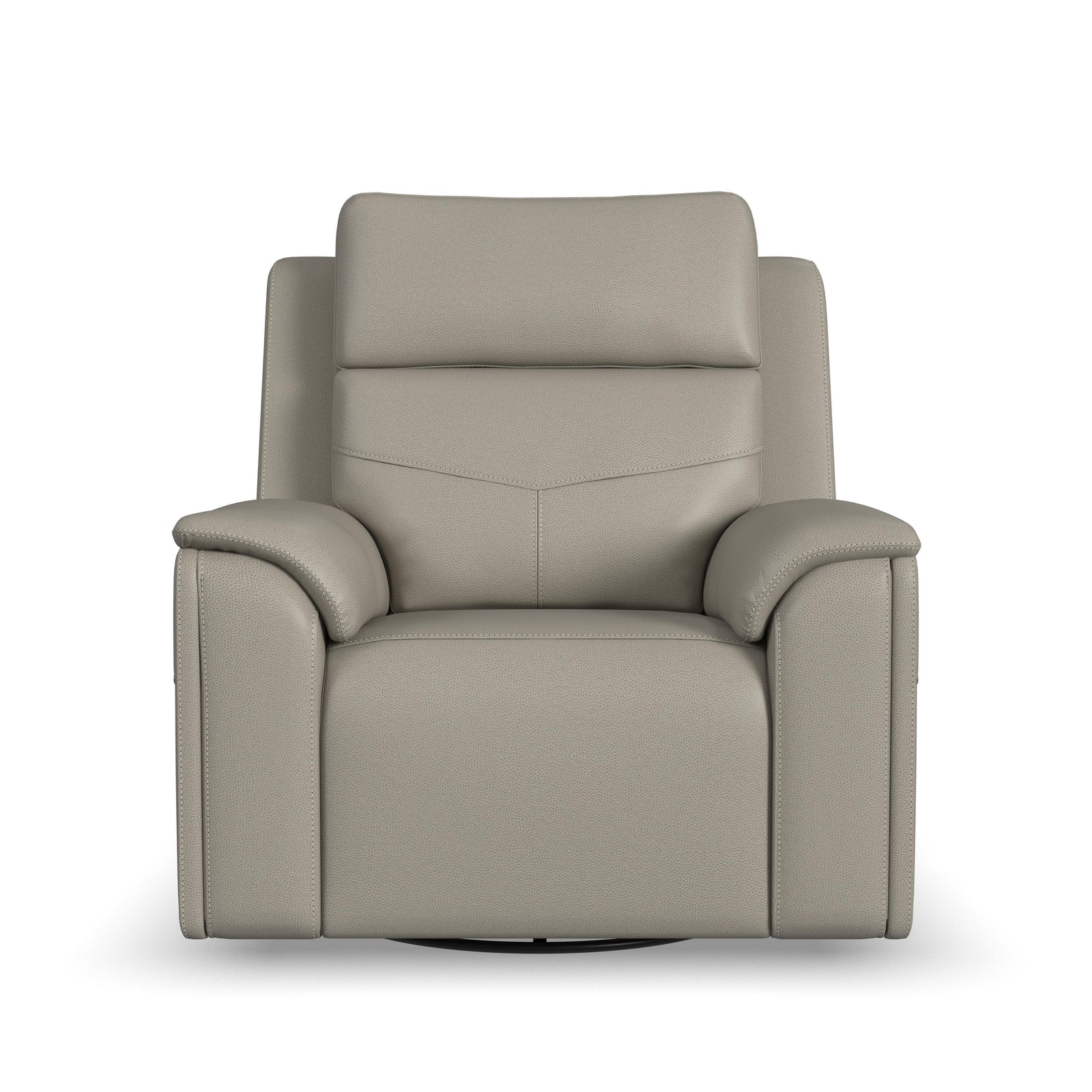 Vernon  Power Swivel Gliding Recliner With Power Headrest, Lumbar, Heat & Massage  Dove Gray