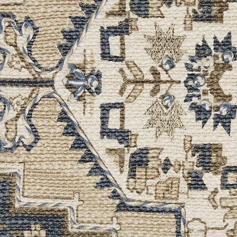 Winbury - Pillow - Blue / Tan / White