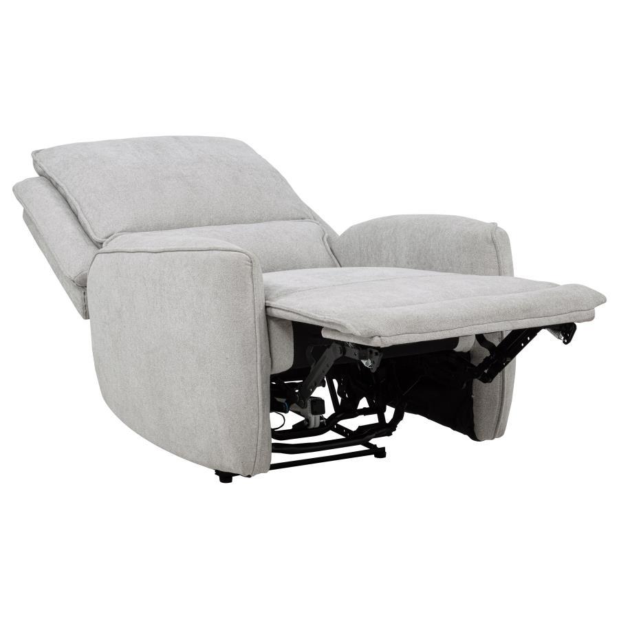 Sylmar - 3 Piece Chenille Power Reclining Sofa Set - Dove Gray