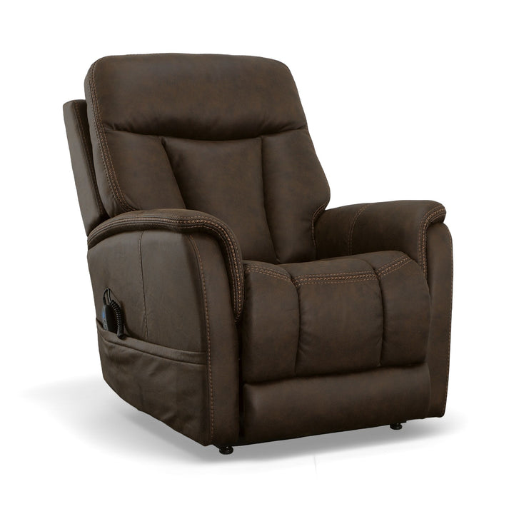 Flexsteel 1913-55PH-68870 Atlas  Power Lift Recliner With Power Headrest & Lumbar  Walnut
