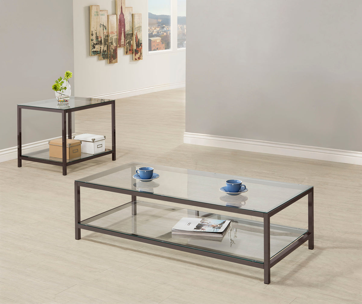 Trini - 2 Piece Coffee And End Table Set - Black