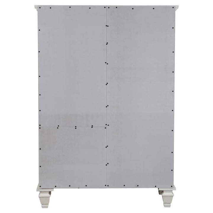 Sandy Beach - 8-Drawer Door Chest - Cream White