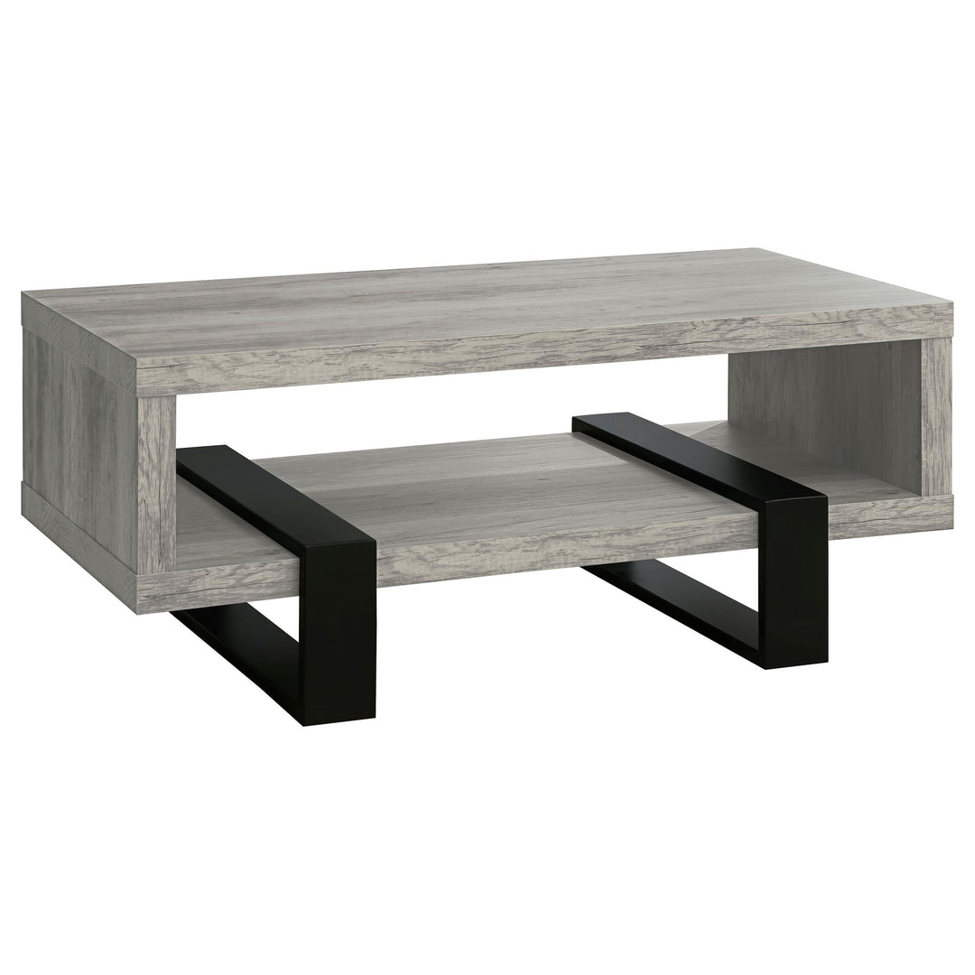 Coaster Furniture 720878 Dinard Engineered Wood Coffee Table Grey Driftwood