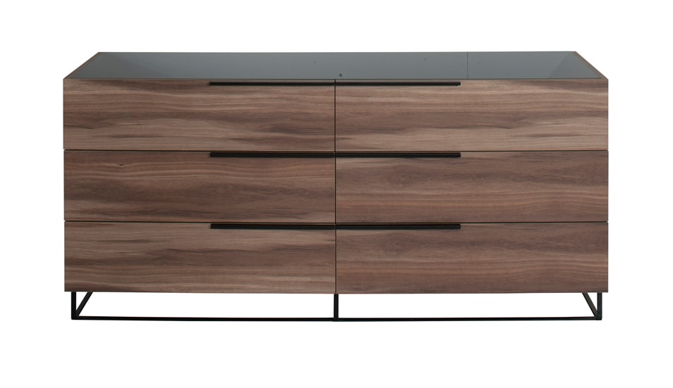 Matteo - Modern Italian Walnut Dresser
