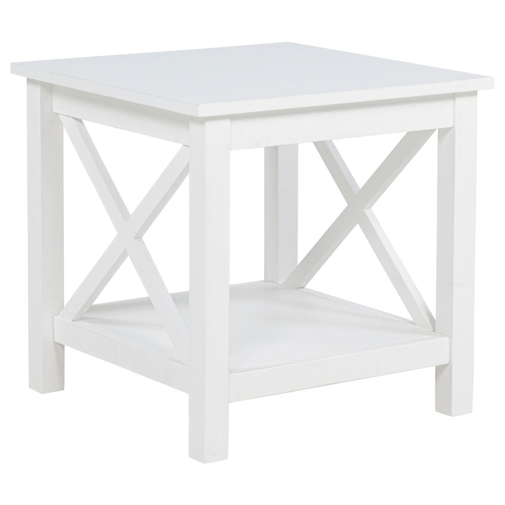 Skyview - 2 Piece Rectangular Lift Top Coffee Table Set - White