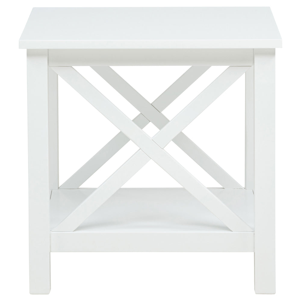 Skyview - 2 Piece Rectangular Lift Top Coffee Table Set - White