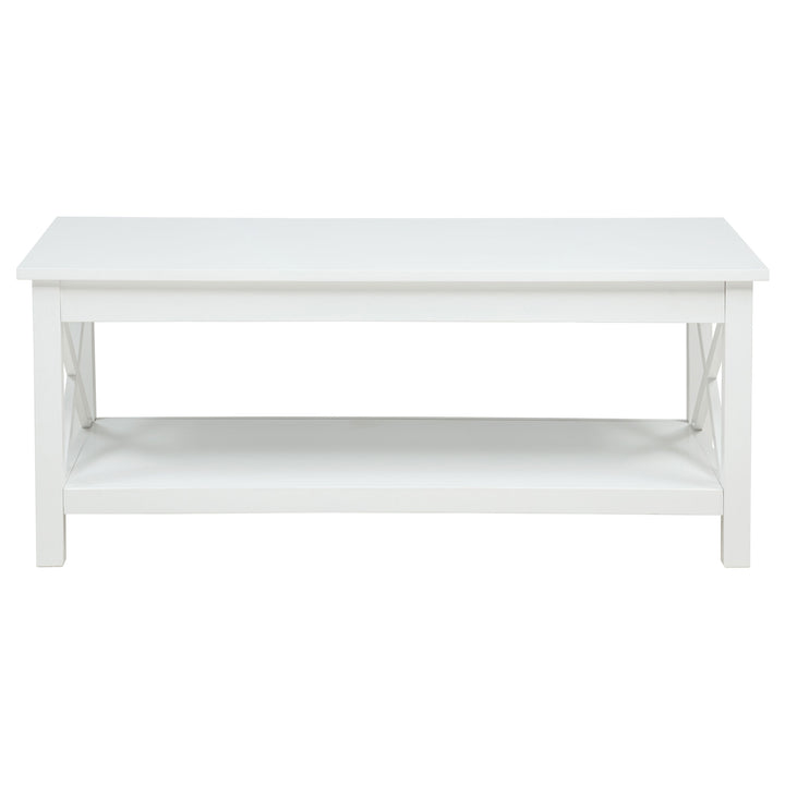 Skyview - 2 Piece Rectangular Lift Top Coffee Table Set - White