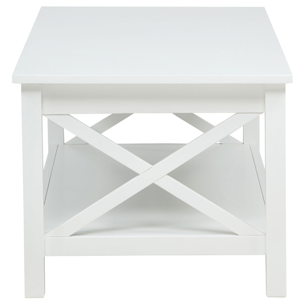 Skyview - 2 Piece Rectangular Lift Top Coffee Table Set - White