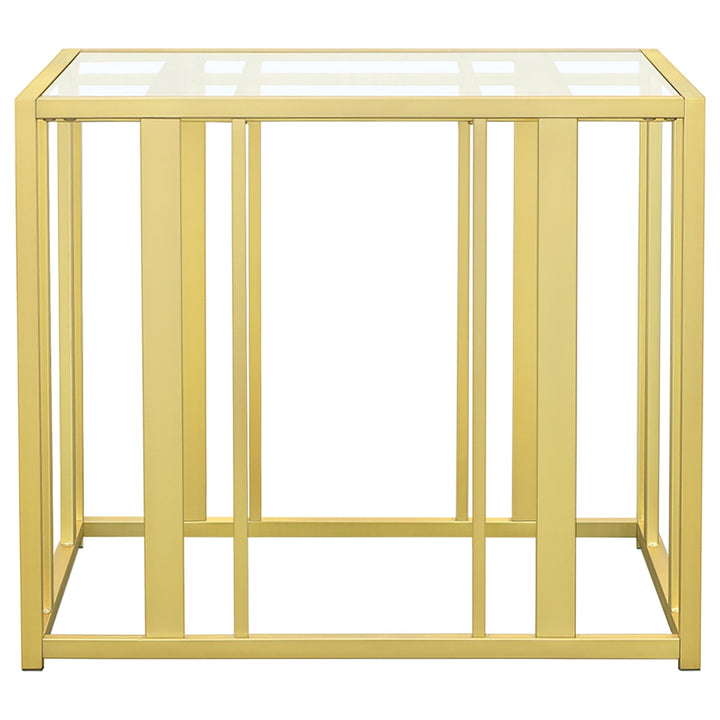 Adri - 2 Piece Coffee And End Table Set - Matte Brass
