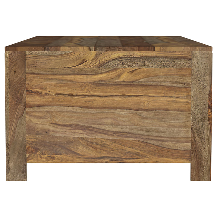 Esther - 6-Drawer Solid Wood Coffee Table - Natural