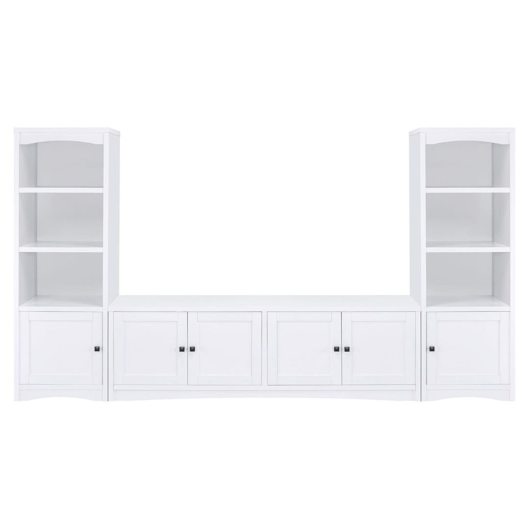 Coaster Furniture 724113 Laughlin 4-door Engineered Wood 78-inch TV Stand White