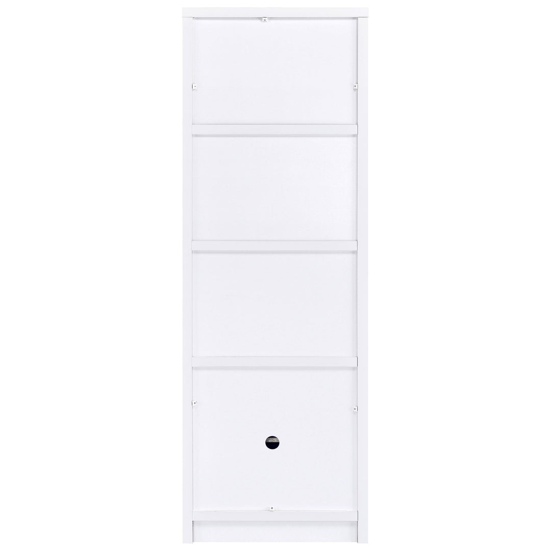 Coaster Furniture 724114 Laughlin 3-shelf Engineered Wood Media Tower White