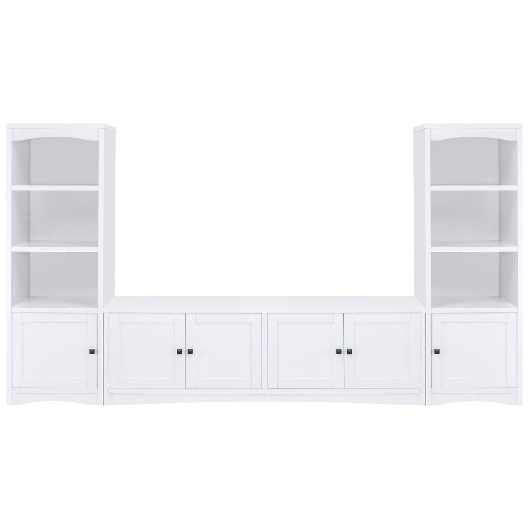 Coaster Furniture 724114 Laughlin 3-shelf Engineered Wood Media Tower White