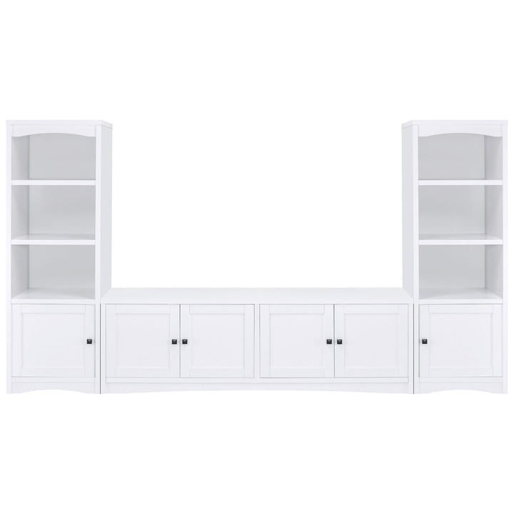 Coaster Furniture 724114 Laughlin 3-shelf Engineered Wood Media Tower White