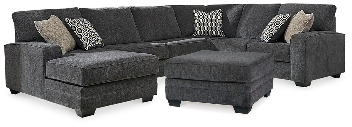 Tracling 3-Piece Sectional and Ottoman (1)