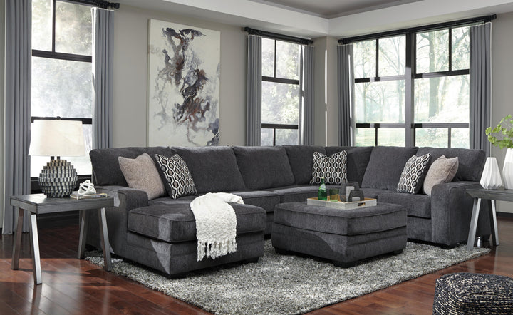 Tracling 3-Piece Sectional with Chaise - Slate (3)