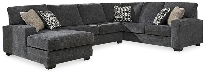 Tracling 3-Piece Sectional with Chaise - Slate (1)