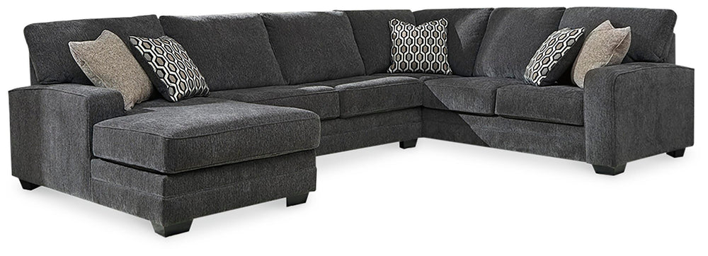 Tracling 3-Piece Sectional with Chaise - Slate (1)