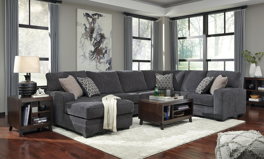 Tracling 3-Piece Sectional with Chaise - Slate (5)