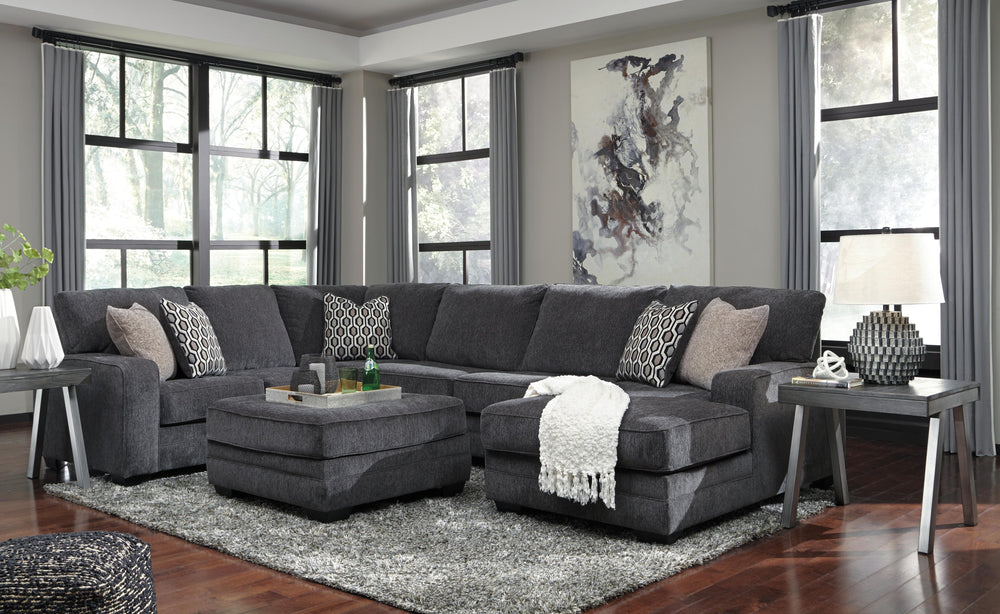 Tracling 3-Piece Sectional with Chaise - Slate (5)