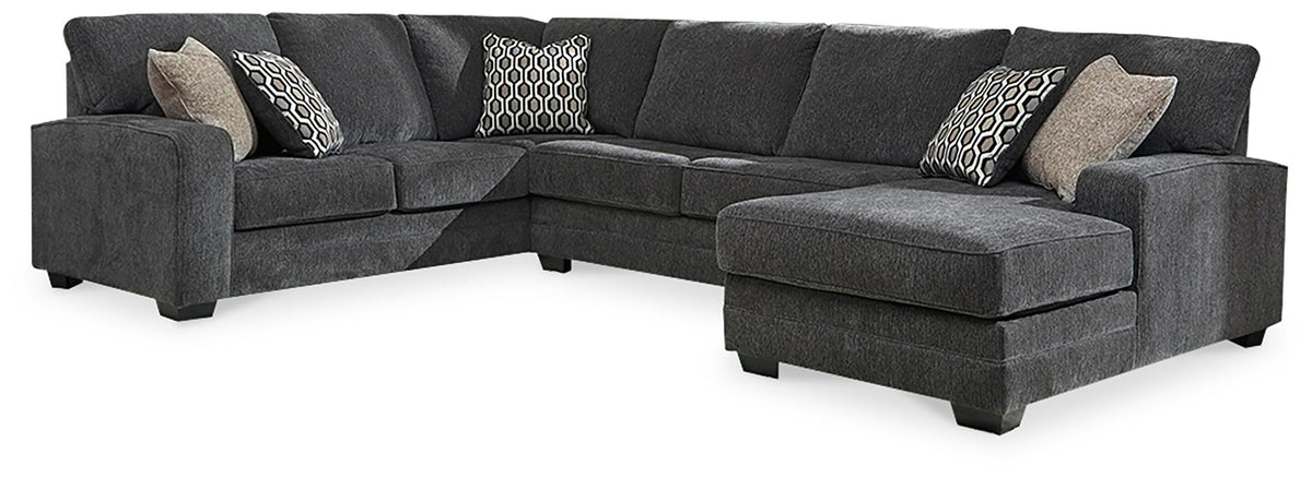 Tracling 3-Piece Sectional with Chaise - Slate (1)