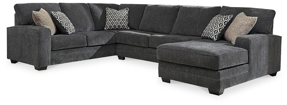 Tracling 3-Piece Sectional with Chaise - Slate (1)