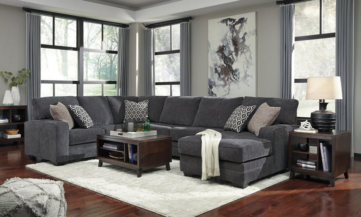 Tracling 3-Piece Sectional with Chaise - Slate (3)