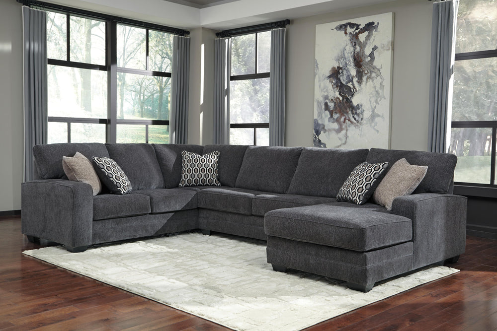 Tracling 3-Piece Sectional with Chaise - Slate (2)