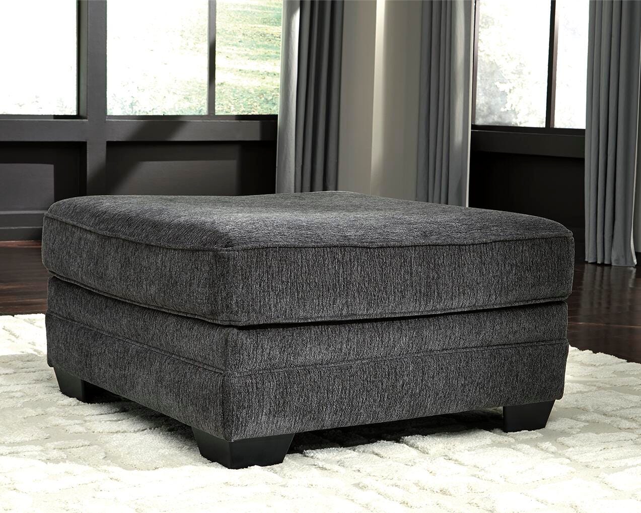 Tracling Oversized Ottoman - Dark Gray (2)