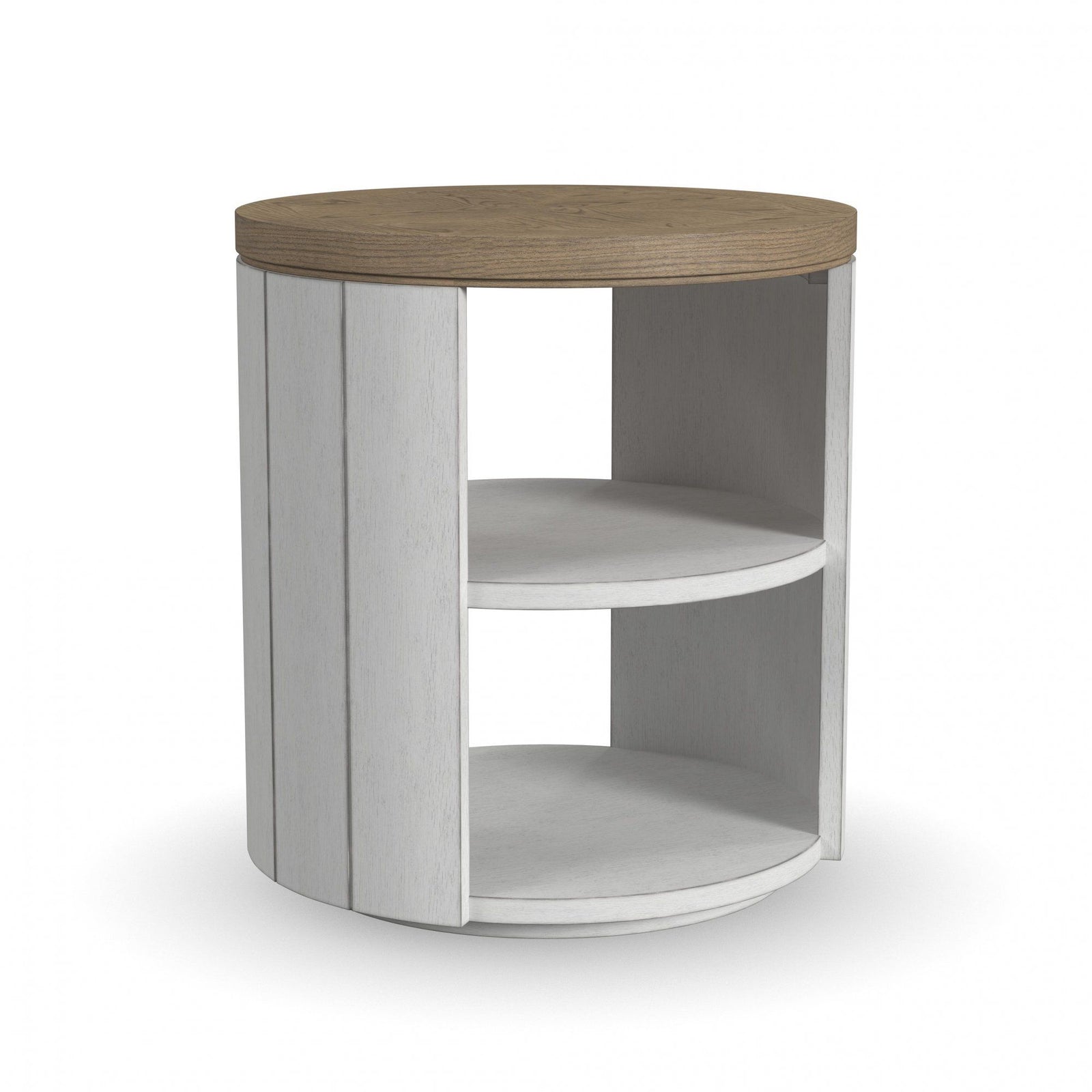 flexsteel-w1072-02-melody-round-end-table-white