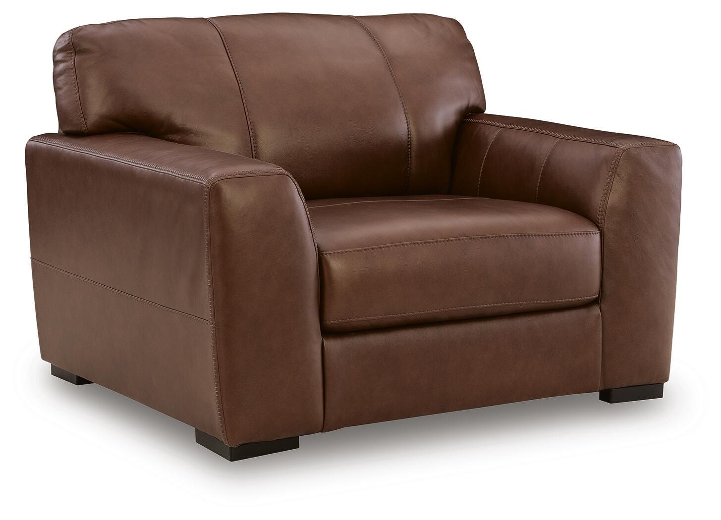 Brogliano Oversized Chair - Light Brown (1)